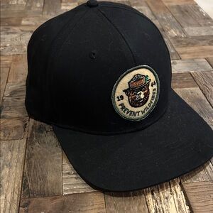 Ranger Black Flat  Hat The Great PNW Smokey The Bear SnapBack, adjustable